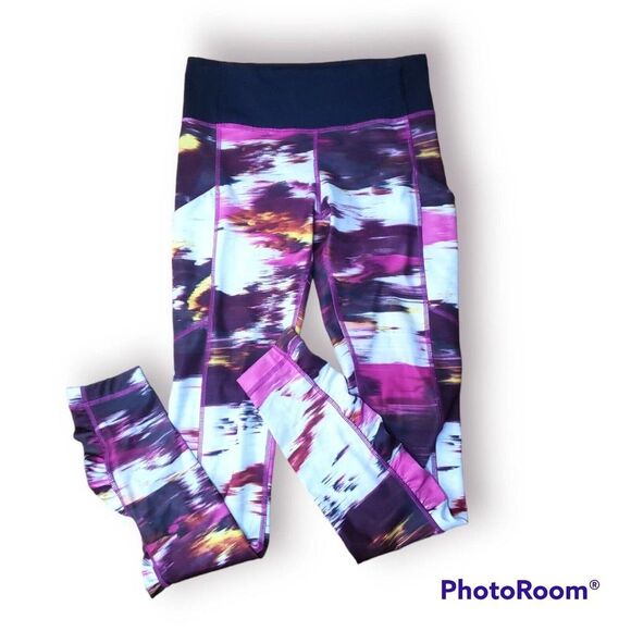 Lululemon Speed Tight IV Pigment Wind Berry Black Women's Size 4 Leggings Run - Picture 1 of 5